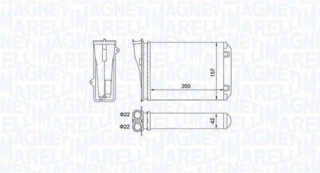 Радиатор печки MAGNETI MARELLI BR463