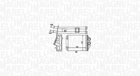 Радіатор пічки MAGNETI MARELLI BR491