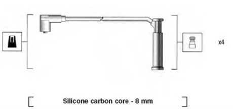 Комплект кабелів високовольтних MAGNETI MARELLI MSK786