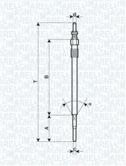 Свічка розжарювання FIAT Doblo 09-15, Ducato 06-14; OPEL Astra J 10-15, Insignia 08-16; SUZUKI SX-4 06-14, Vitara 15-; JEEP Grand Cherokee 11-21, Compass 06-16; CADILLAC BLS 05-09; ALFA ROMEO 159 05-11, Brera 05-10; LANCIA Delta 08-14, Musa 04-12; SA MAGNETI MARELLI UY10A