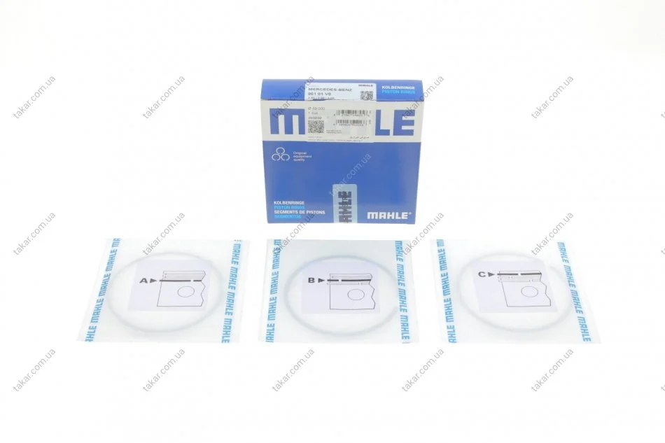 Кольца поршневые MAHLE MAHLE / KNECHT 001 01 V0 (фото 1)