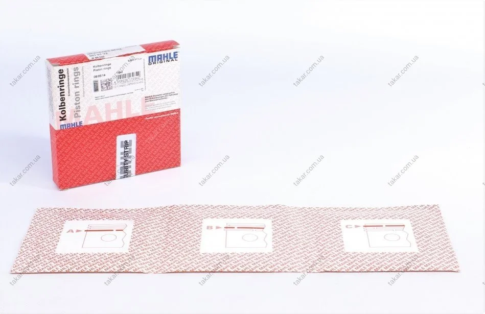 Кольца поршневые MAHLE MAHLE / KNECHT 001 01 V2 (фото 1)