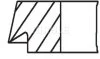 Кільця поршневі (виробн. Mahle) MAHLE / KNECHT 001 40 N0 (фото 2)