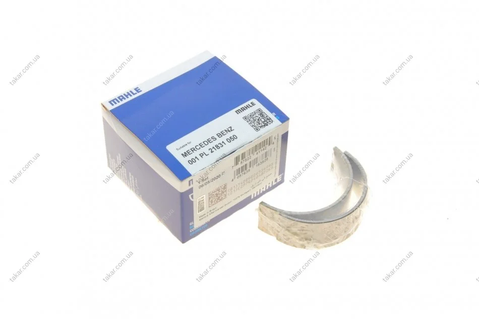 Вкладыши шатунные (пара) 0,5 PL MB OM651 SPUTTER (4) (выр-во Mahle) MAHLE / KNECHT 001 PL 21831 050 (фото 1)