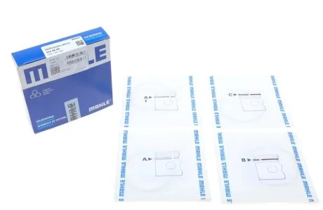 Кольцо поршневое на 1 цилиндр, комплект. MAHLE / KNECHT 00399N0