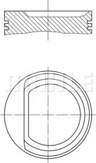 Поршень MAHLE / KNECHT 0102900