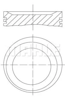 Поршень (виробн. Mahle) MAHLE / KNECHT 011 75 01