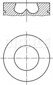 Поршень с кольцами FORD 90.4 TRANSIT 2.4 TDCI 2004- (выр-во MAHLE) MAHLE / KNECHT 013 PI 00107 002