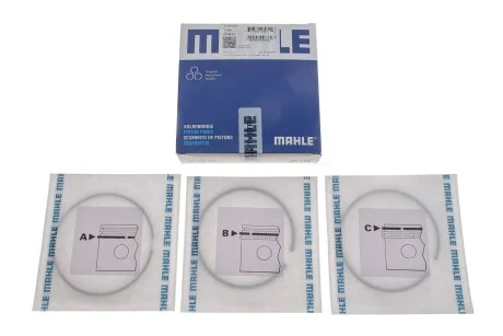 Кольцо поршневое на 1 цилиндр, комплект. MAHLE / KNECHT 013RS001140N2