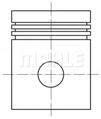 Поршень з кільцями MAHLE/KNECHT MAHLE / KNECHT 0156102 (фото 1)
