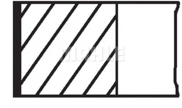 Кільця поршневі (виробн. Mahle) MAHLE / KNECHT 021 93 N2 (фото 1)