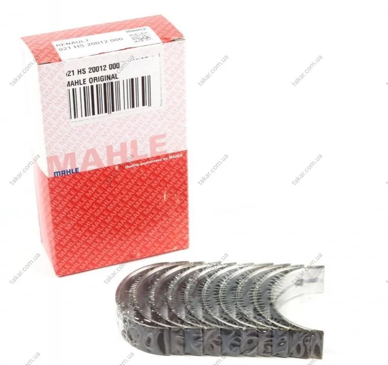 Вкладыши коренные RENAULT HL STD 1,8/2,0/1,9D/TD 98 без замка (выр-во Mahle) MAHLE / KNECHT 021 HS 20012 000 (фото 1)