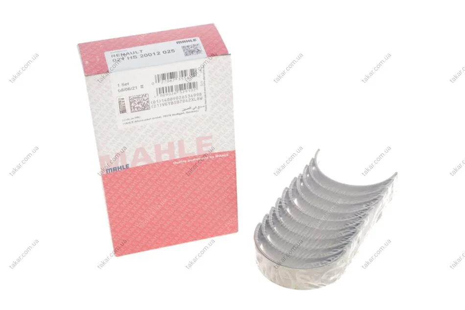 Підшипники ковзання корінні MAHLE MAHLE / KNECHT 021 HS 20012 025 (фото 1)