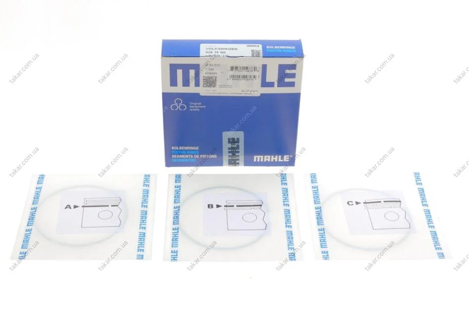 Кiльця поршневi (вир-во Mahle) MAHLE / KNECHT 028 15 N0 (фото 1)