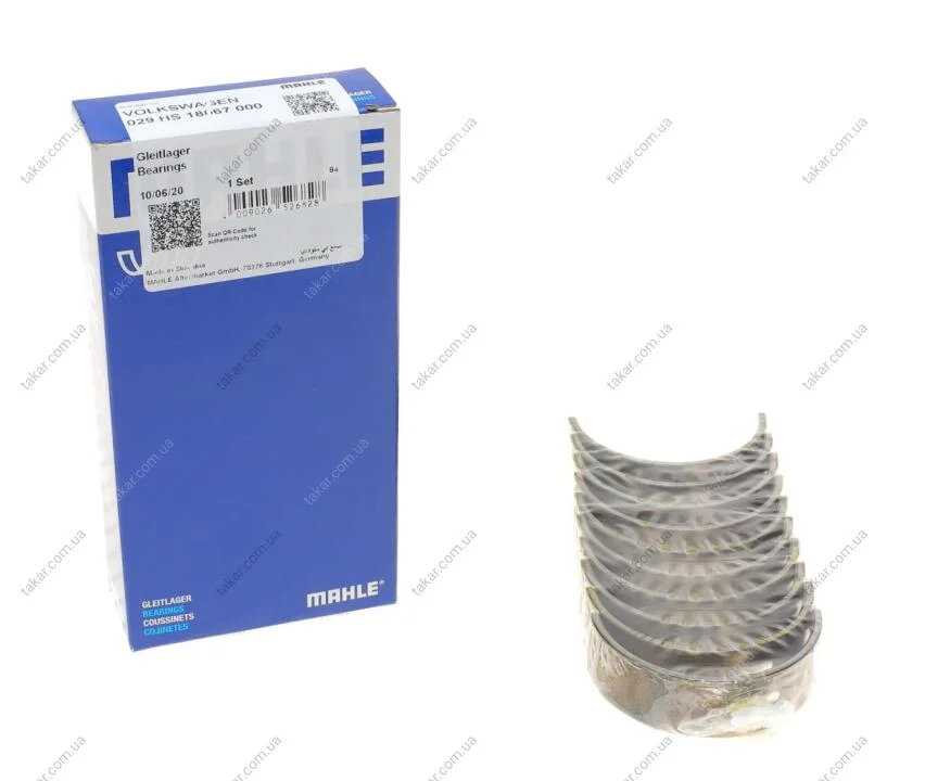 Комплект вкладишів двигуна MAHLE / KNECHT 029 HS 18067 000 (фото 1)