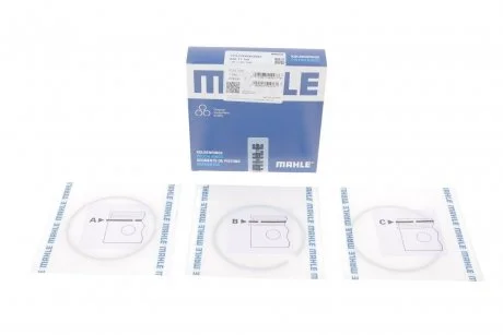 Кільце поршневе на 1 циліндр, комплект. MAHLE / KNECHT 03077N0