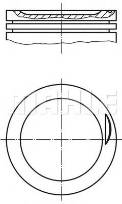 Поршень (вир-во Mahle) MAHLE / KNECHT 030 83 00 (фото 1)