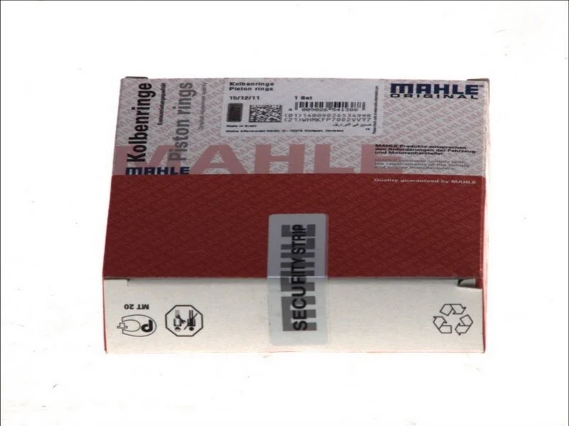 Кільце поршневе на 1 циліндр, комплект. MAHLE / KNECHT 039 82 V0 (фото 1)