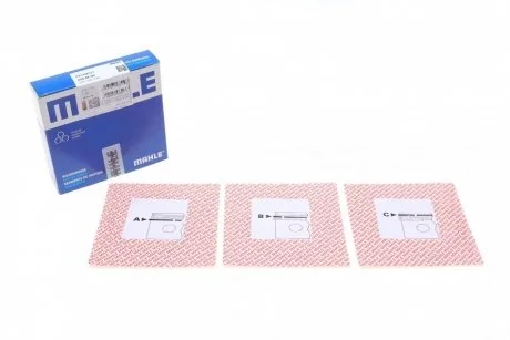 Кольцо поршневое на 1 цилиндр, комплект. MAHLE / KNECHT 039 96 N0