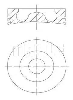 Поршень (вир-во Mahle) MAHLE / KNECHT 081 PI 00105 000