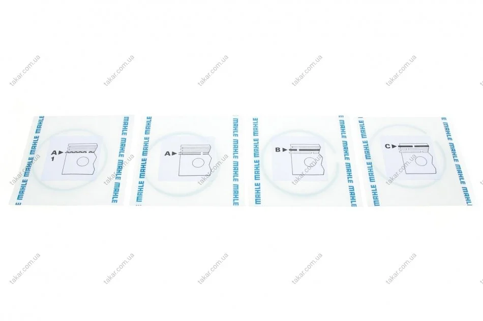 Кільце поршневе на 1 циліндр, комплект. MAHLE / KNECHT 081 RS 00111 0N0 (фото 1)