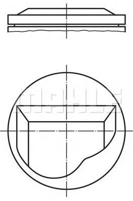 Поршень (ви-во Mahle) MAHLE / KNECHT 082 24 02 (фото 1)