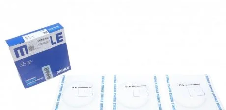 Кольцо поршневое на 1 цилиндр, комплект. MAHLE / KNECHT 08267N0