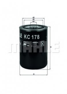 Фильтр топливный Mahle DAF MAHLE / KNECHT KC178 (фото 1)