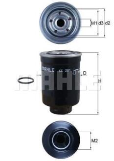 Топливный накручиваемый фильтр дизель MAHLE / KNECHT KC261D