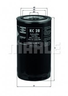 Фильтр топливный Mahle Caterpillar MAHLE / KNECHT KC28 (фото 1)