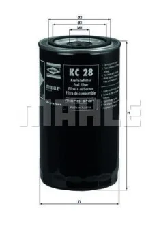 Паливний фільтр, що накручується, дизель MAHLE / KNECHT KC28