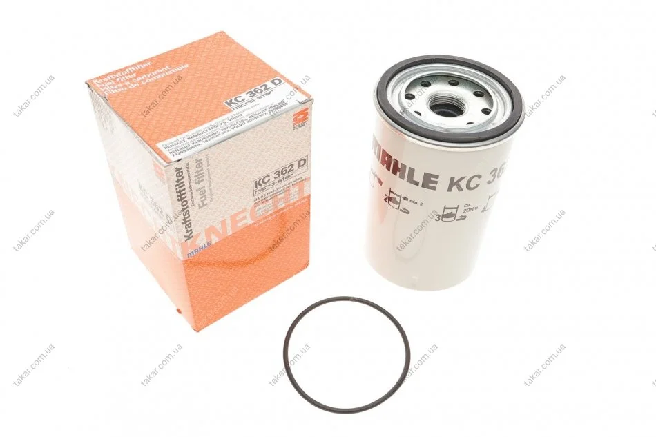 Паливний фільтр, що накручується, дизель MAHLE / KNECHT KC362D (фото 1)
