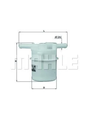 Фільтр топл. (вир-во Knecht-Mahle) MAHLE / KNECHT KL205 (фото 1)