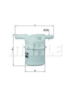 Фільтр топл. (Knecht-Mahle) MAHLE / KNECHT KL205
