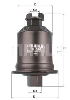 Топливный прямоточный фильтр бензин MAHLE / KNECHT KL514