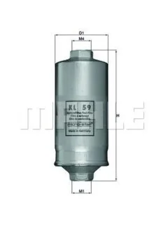 Паливний прямоточний фільтр MAHLE/KNECHT бензин MAHLE / KNECHT KL59