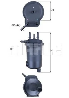 Паливний прямоточний фільтр MAHLE/KNECHT дизель MAHLE / KNECHT KL600D