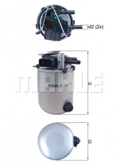 Паливний прямоточний фільтр MAHLE/KNECHT дизель MAHLE / KNECHT KL909