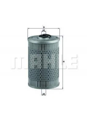 Паливний фільтр-патрон MAHLE/KNECHT дизель MAHLE / KNECHT KX36D (фото 1)