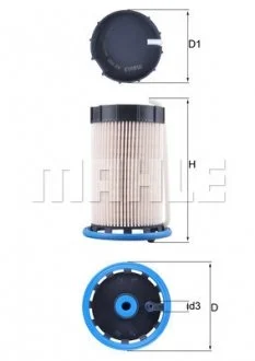 Топливный фильтр-патрон дизель MAHLE / KNECHT KX592