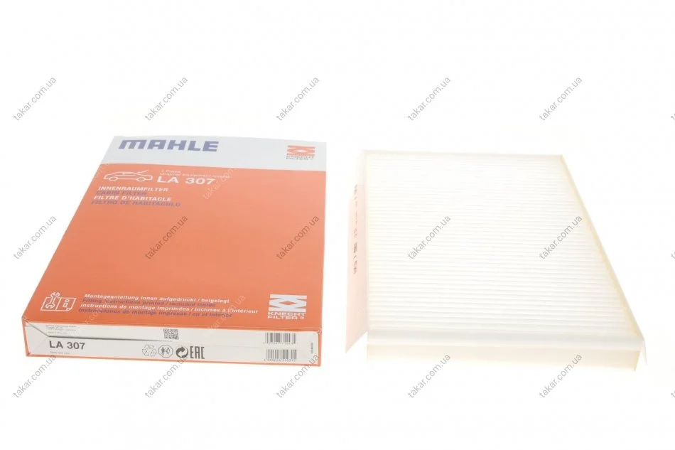 Фільтр салону стандартний MAHLE / KNECHT LA 307 (фото 1)