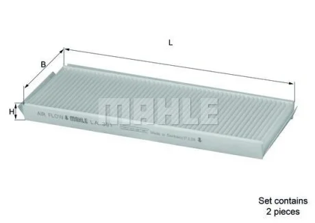 Фильтр салона стандартный MAHLE / KNECHT LA391/S