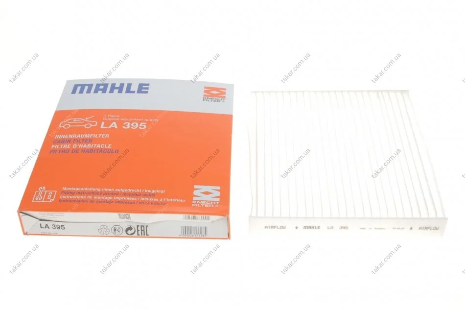 Фільтр салону стандартний MAHLE / KNECHT LA395 (фото 1)