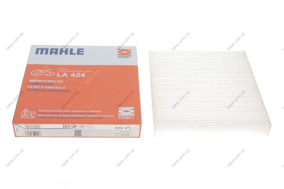 Фільтр салону стандартний MAHLE / KNECHT LA 424 (фото 1)