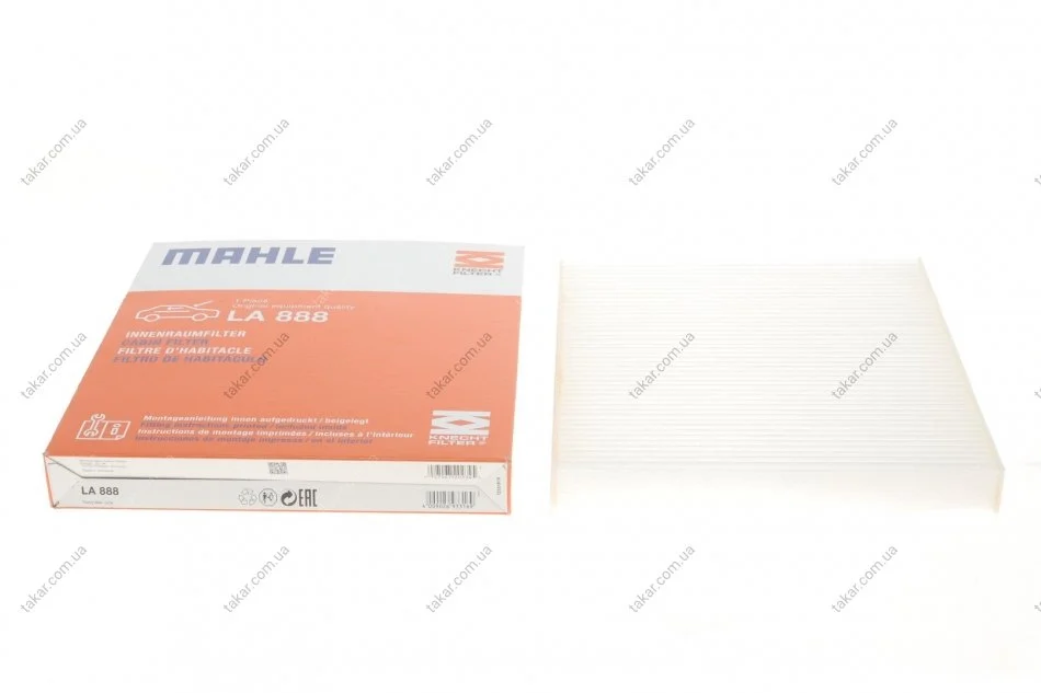 Фільтр салону стандартний MAHLE / KNECHT LA 888 (фото 1)