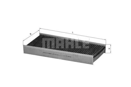 Фильтр салона угольный MAHLE / KNECHT LAK412
