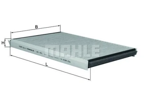 Фильтр салона угольный MAHLE / KNECHT LAK441