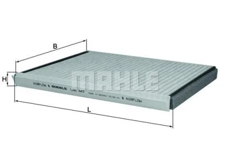 Фильтр салона угольный MAHLE / KNECHT LAK447