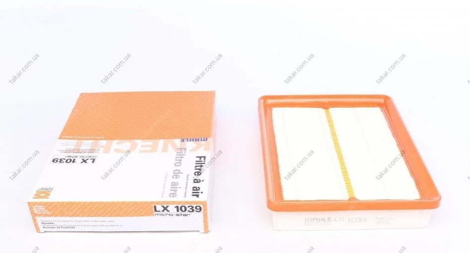 Воздушный фильтр MAHLE / KNECHT LX 1039 (фото 1)