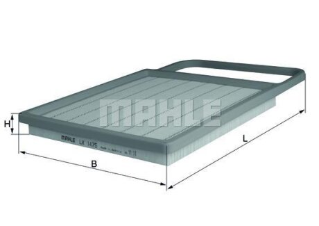 Фільтр пов. (Knecht-Mahle) MAHLE / KNECHT LX1475